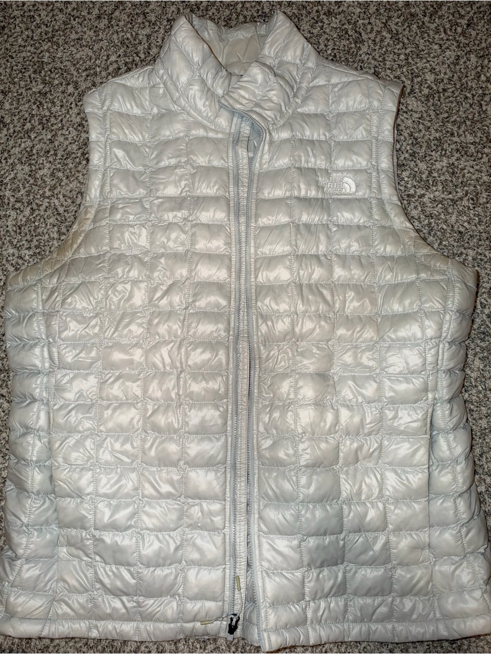 The North Face Women's Pearl White Quilted Puffer Vest